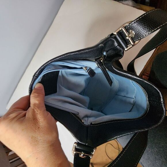 COACH Black Leather Duffle  Convertible Shoulder or Crossbody Bag - Picture 6 of 10